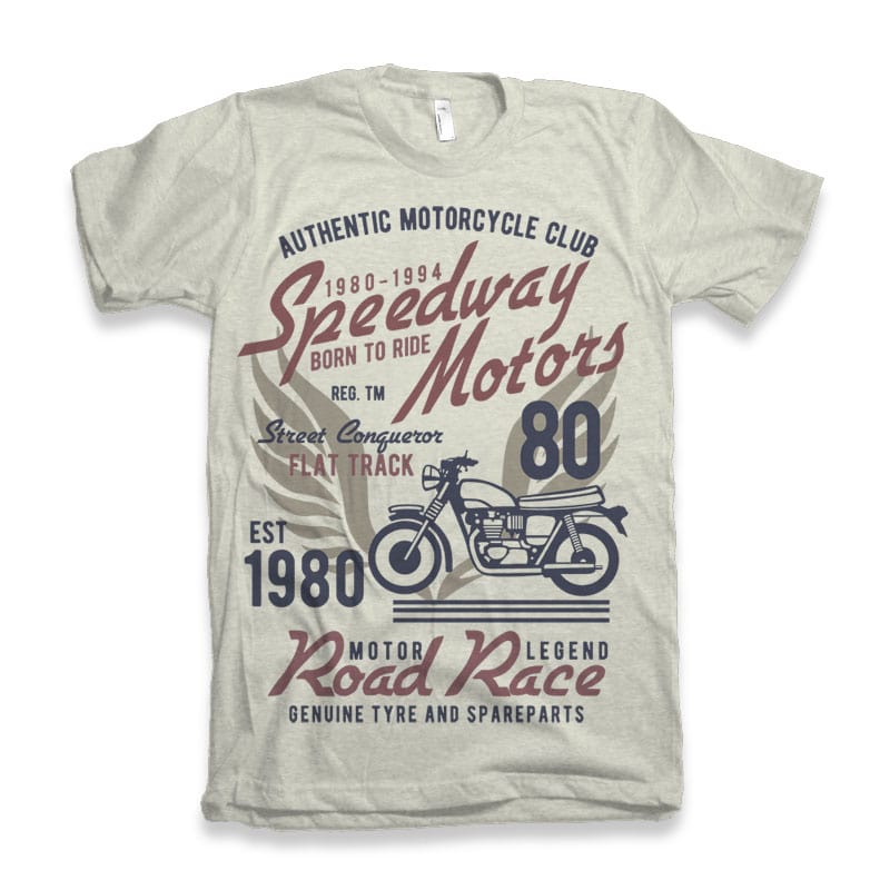 Speedways Motor T-shirt design t shirt designs for printful