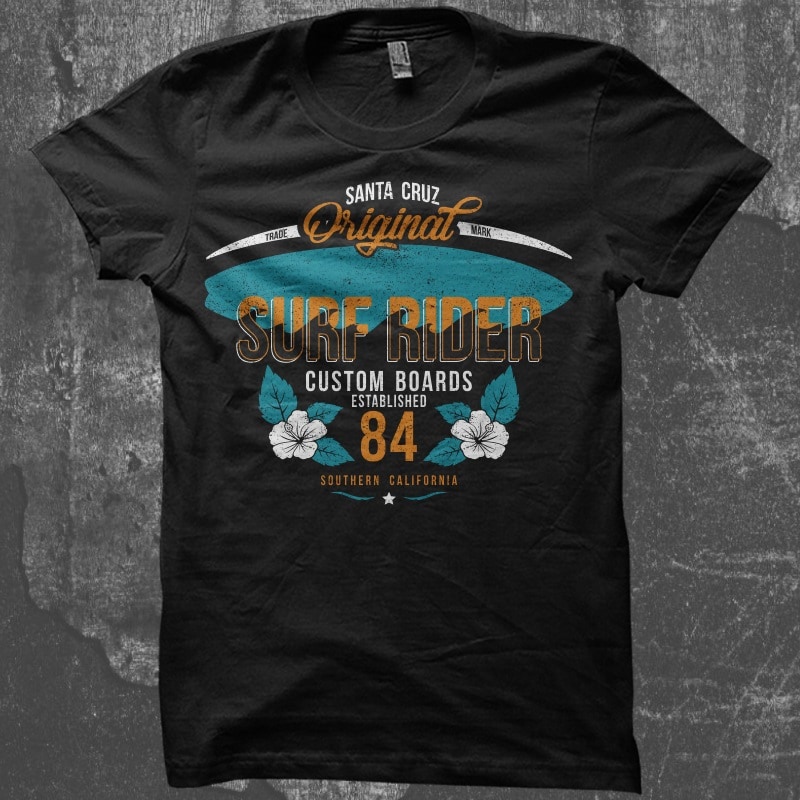 t-shirt vector Exclusive T-Shirt Design Bundle - Surfing Themes - Volume 1