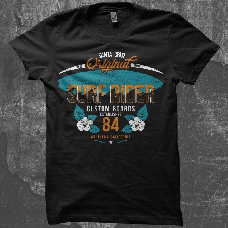 Surf Rider commercial use t shirt designs