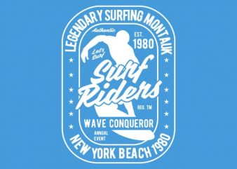 Surf Rider tshirt design