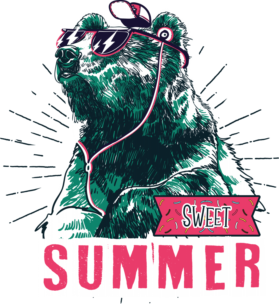 Sweet summer t shirt designs for printify
