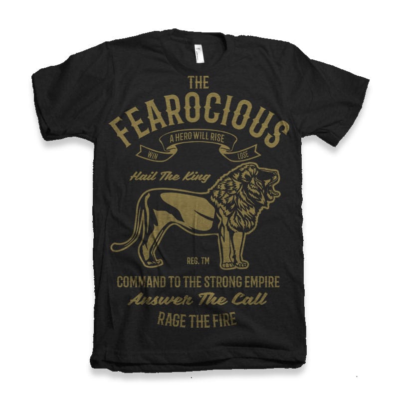 The Fearocious tshirt design vector shirt designs