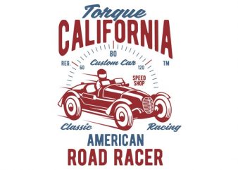 Torque California tshirt design