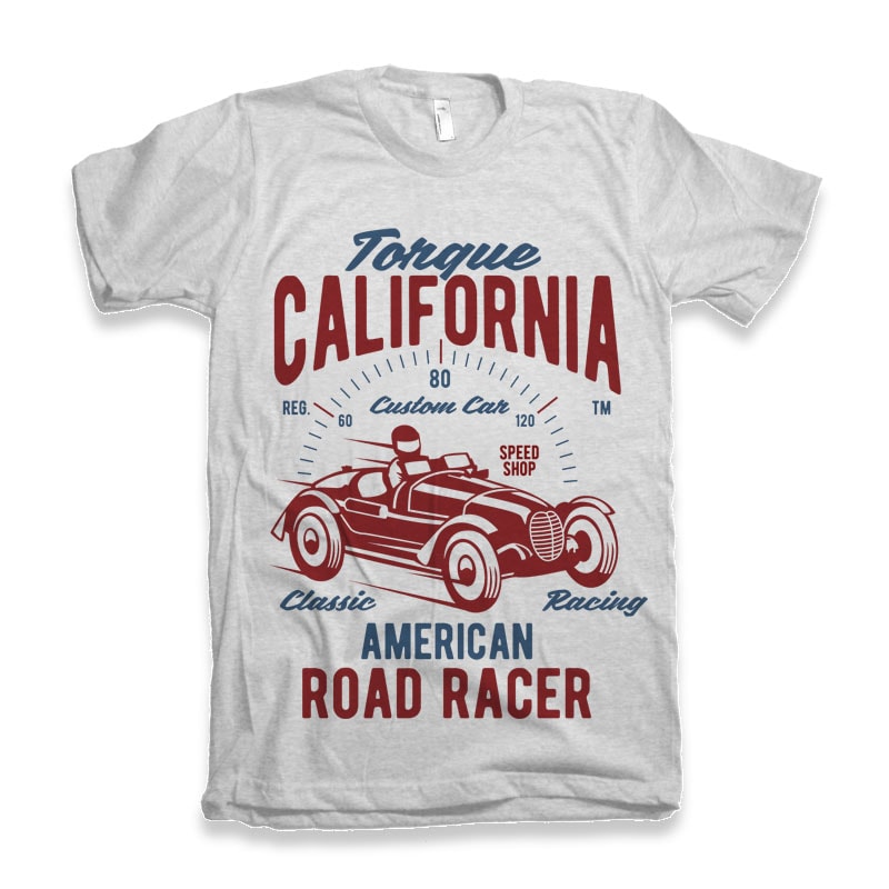 Torque California tshirt design vector shirt designs