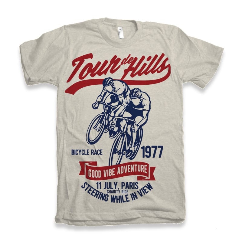 Tour De Hills t-shirt design vector shirt designs