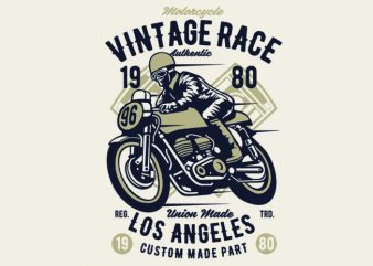 Vintage Race t-shirt design