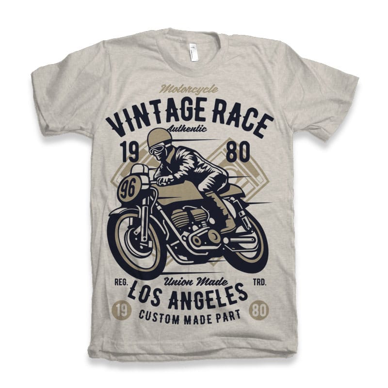 Vintage Race t-shirt design t shirt designs for teespring