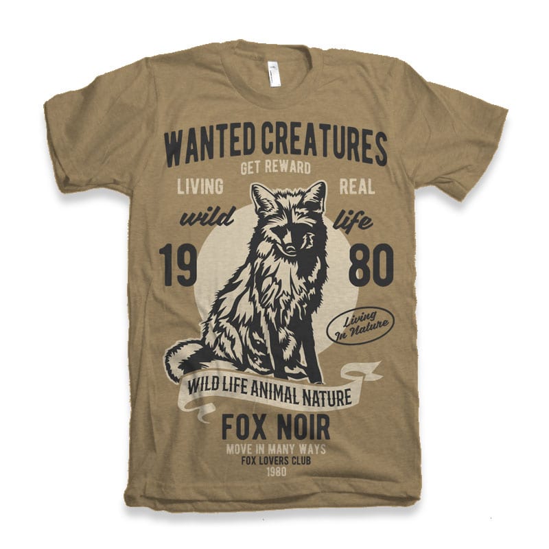 Wanted Creature t-shirt design t shirt designs for teespring