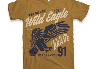 Wild Eagle t-shirt design