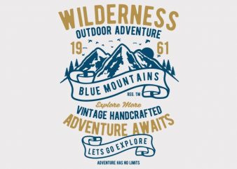 Wilderness t-shirt design