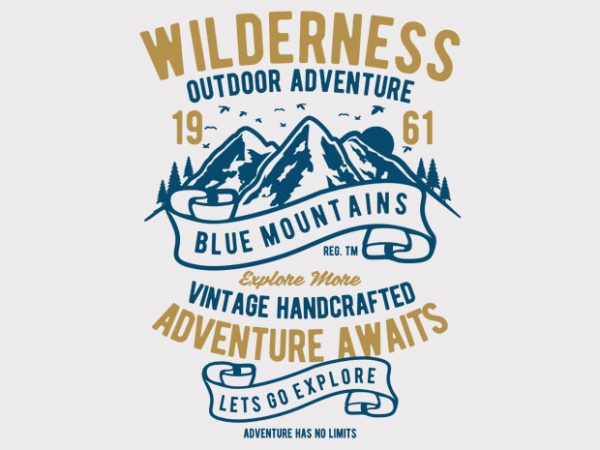 Wilderness t-shirt design