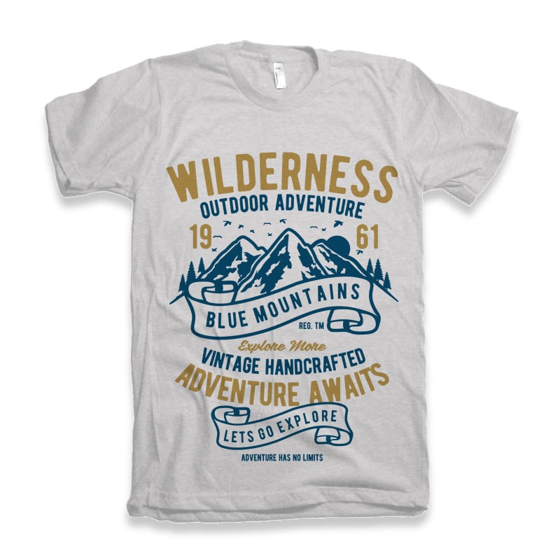 Wilderness t-shirt design t shirt designs for teespring