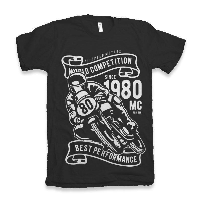 World Competition Superbike t shirt designs for merch teespring and printful