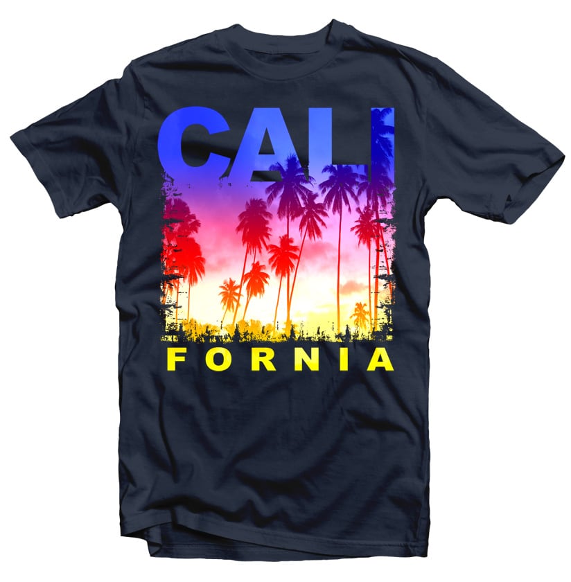 California vector shirt designs