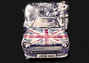 London Car t-shirt design for sale