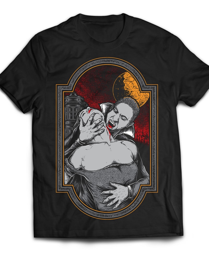 mr dracula vector t shirt design
