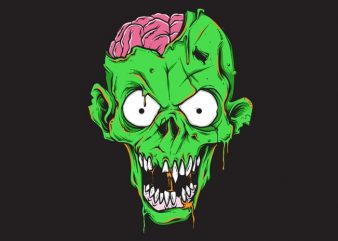 zombie tshirt design for sale