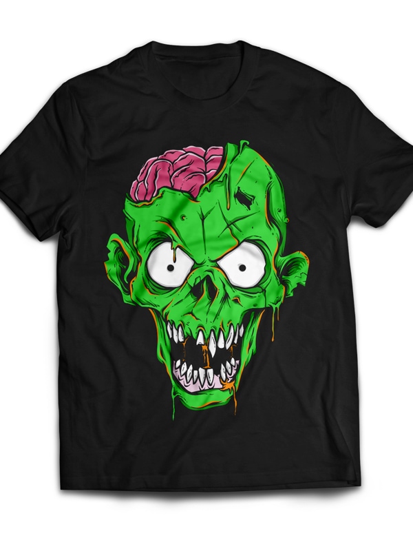 zombie t shirt design graphic