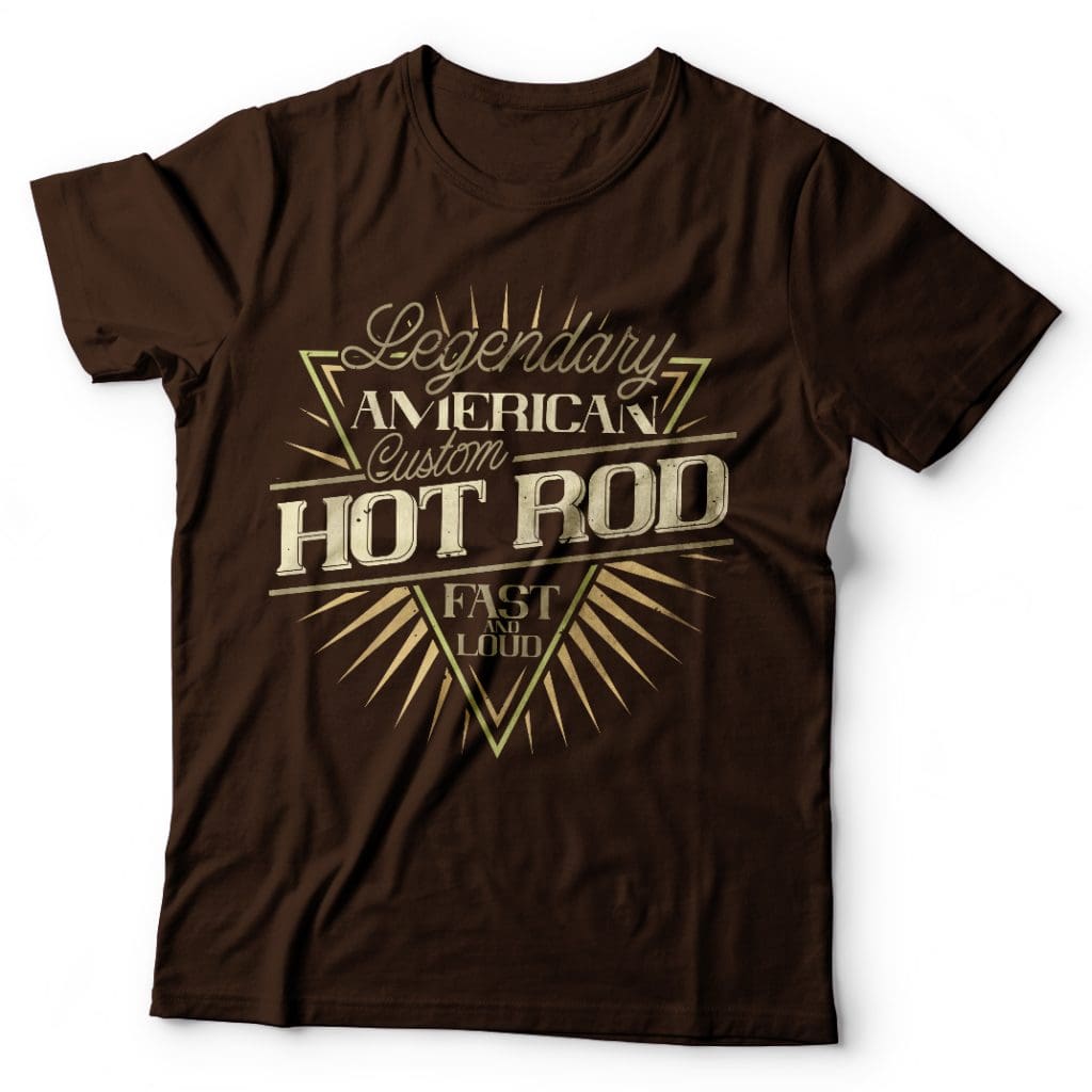 Hot Rod t shirt design graphic