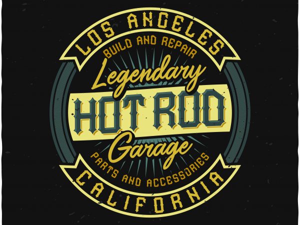 Hot rod garage buy t shirt design artwork Hot rod garage buy t shirt design artwork