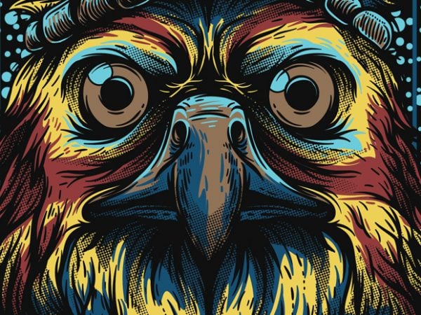 Mighty eagle vector t shirt design artwork