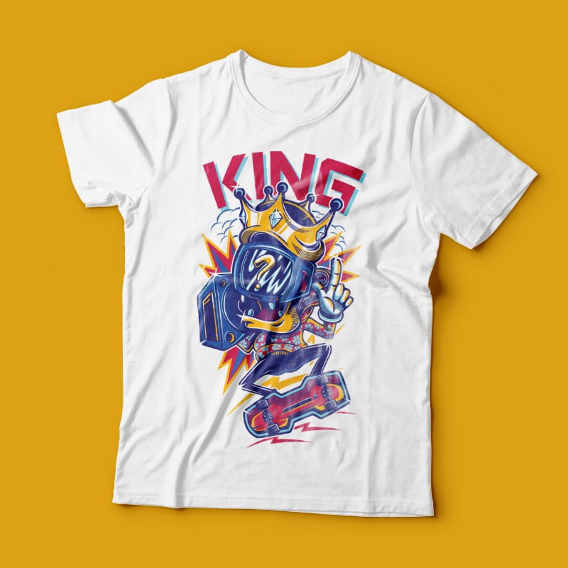 The King tshirt design for merch by amazon