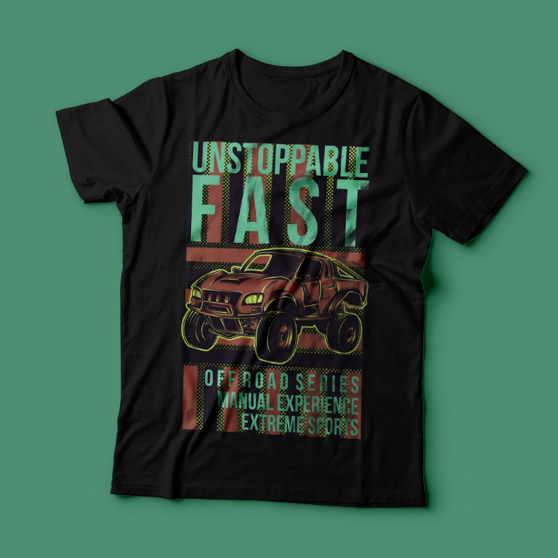 The Unstoppable t shirt designs for print on demand