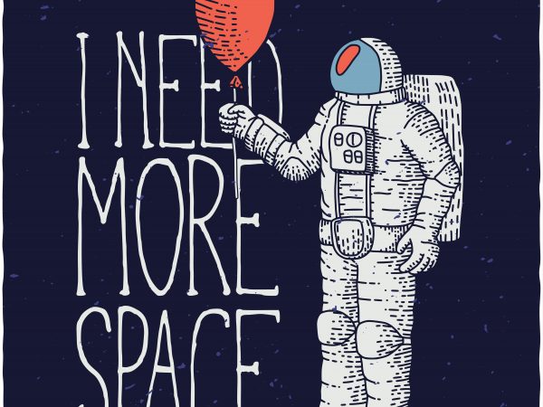 Astronaut buy t shirt design artwork