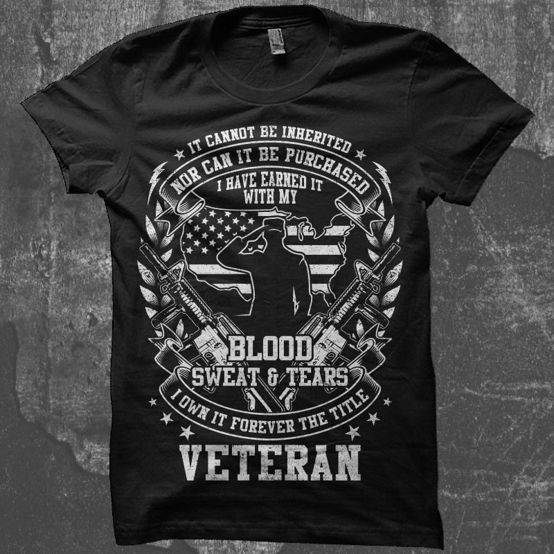 Bundle T-Shirt Designs Veteran Theme – Volume 1