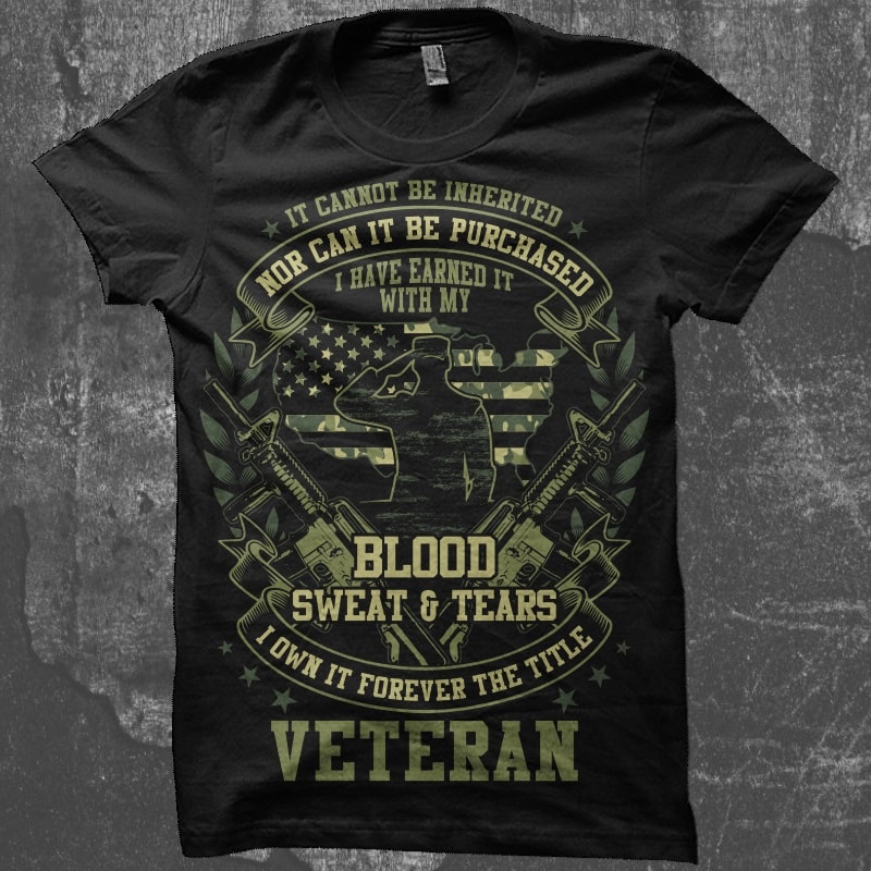 Bundle T-Shirt Designs Veteran Theme – Volume 1