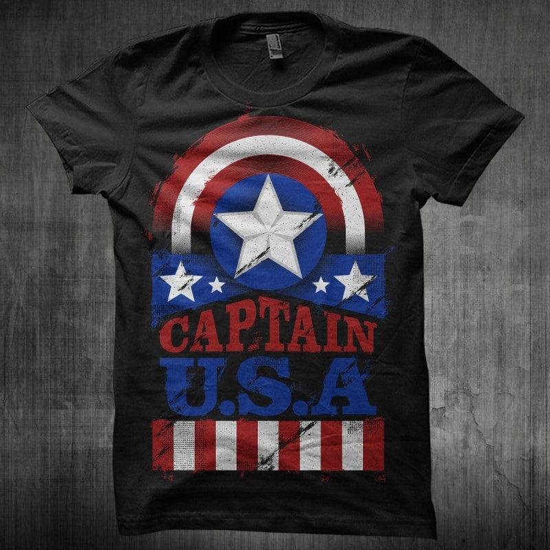 The Captain U.S.A buy t shirt design