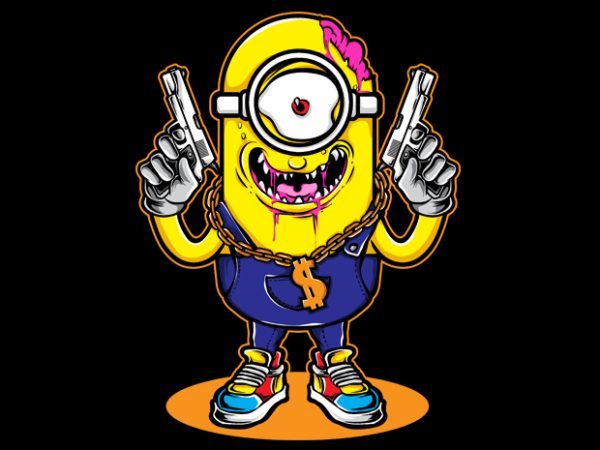 Little Gangster t shirt vector graphic Little Gangster t shirt vector graphic