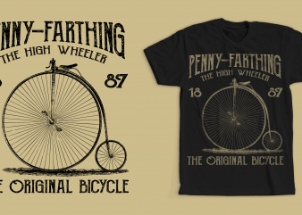 Penny-Farthing Vintage Bicycle Design