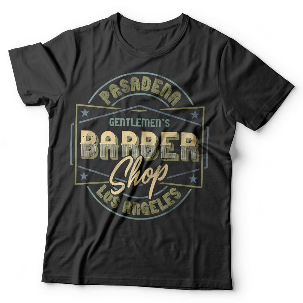 Barber Shop label tshirt-factory.com