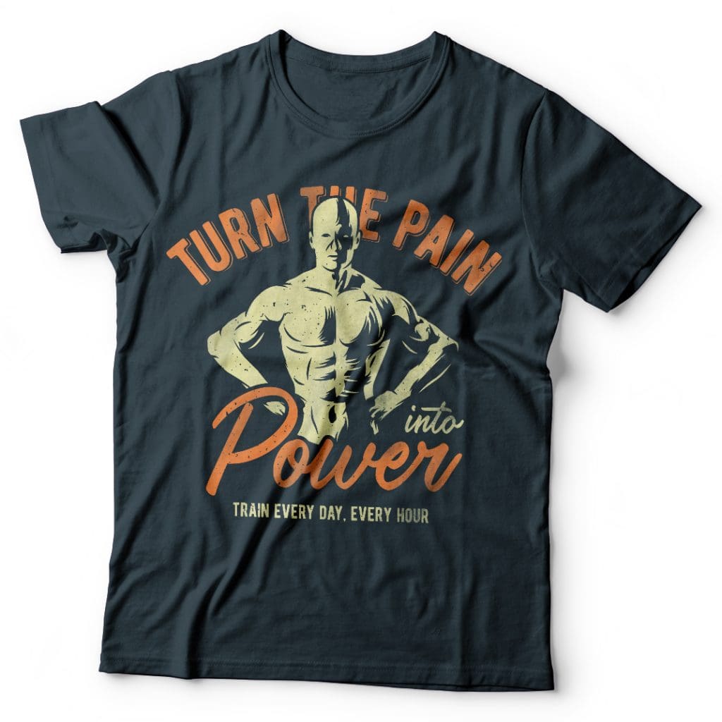 Turn the pain commercial use t shirt designs