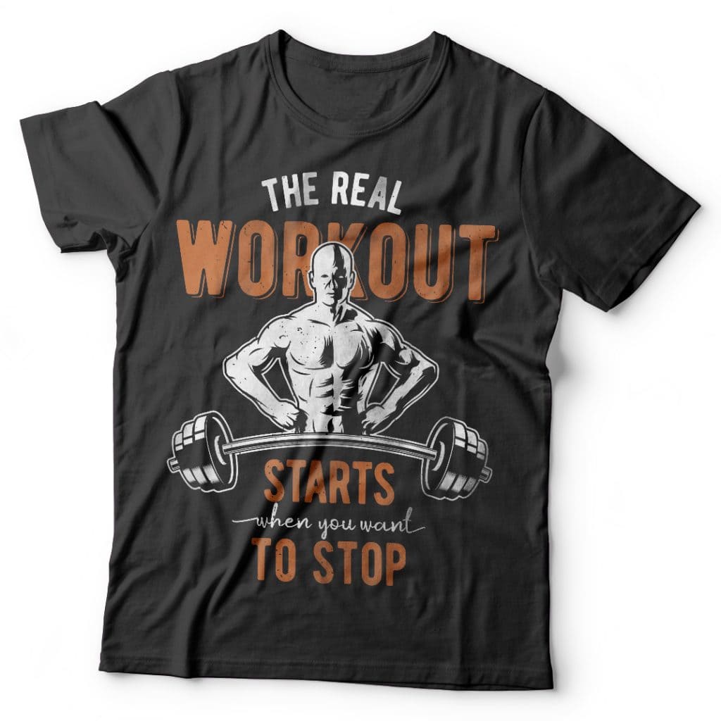 Workout tshirt design for merch by amazon
