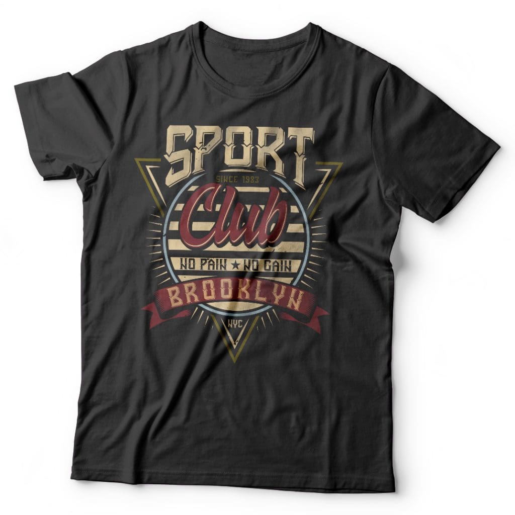 Sport Club Label t shirt design graphic