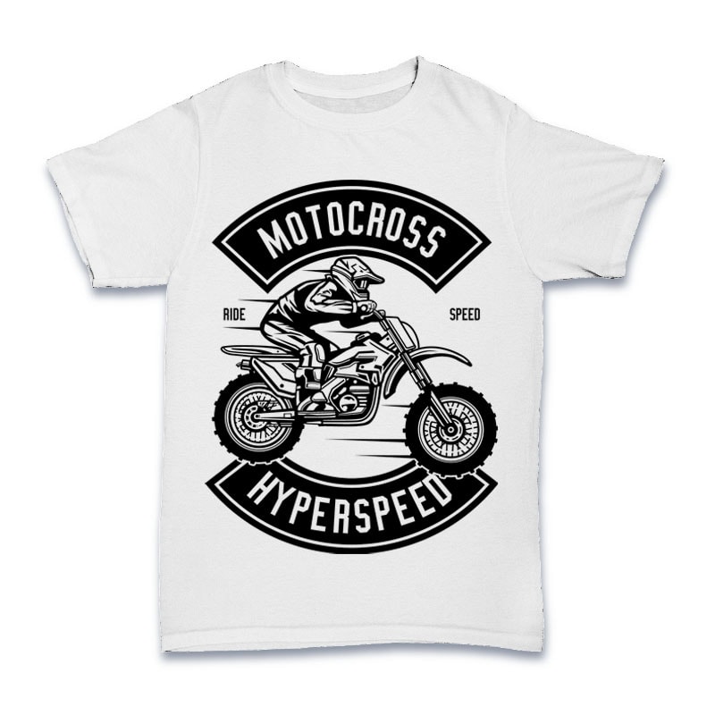 Moto Cross print ready vector t shirt design - Buy t-shirt designs