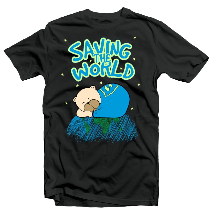 Saving the World t shirt designs for merch teespring and printful