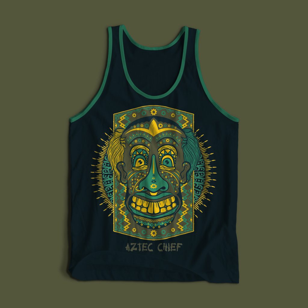 Aztec Chief Tshirt Design tshirt factory