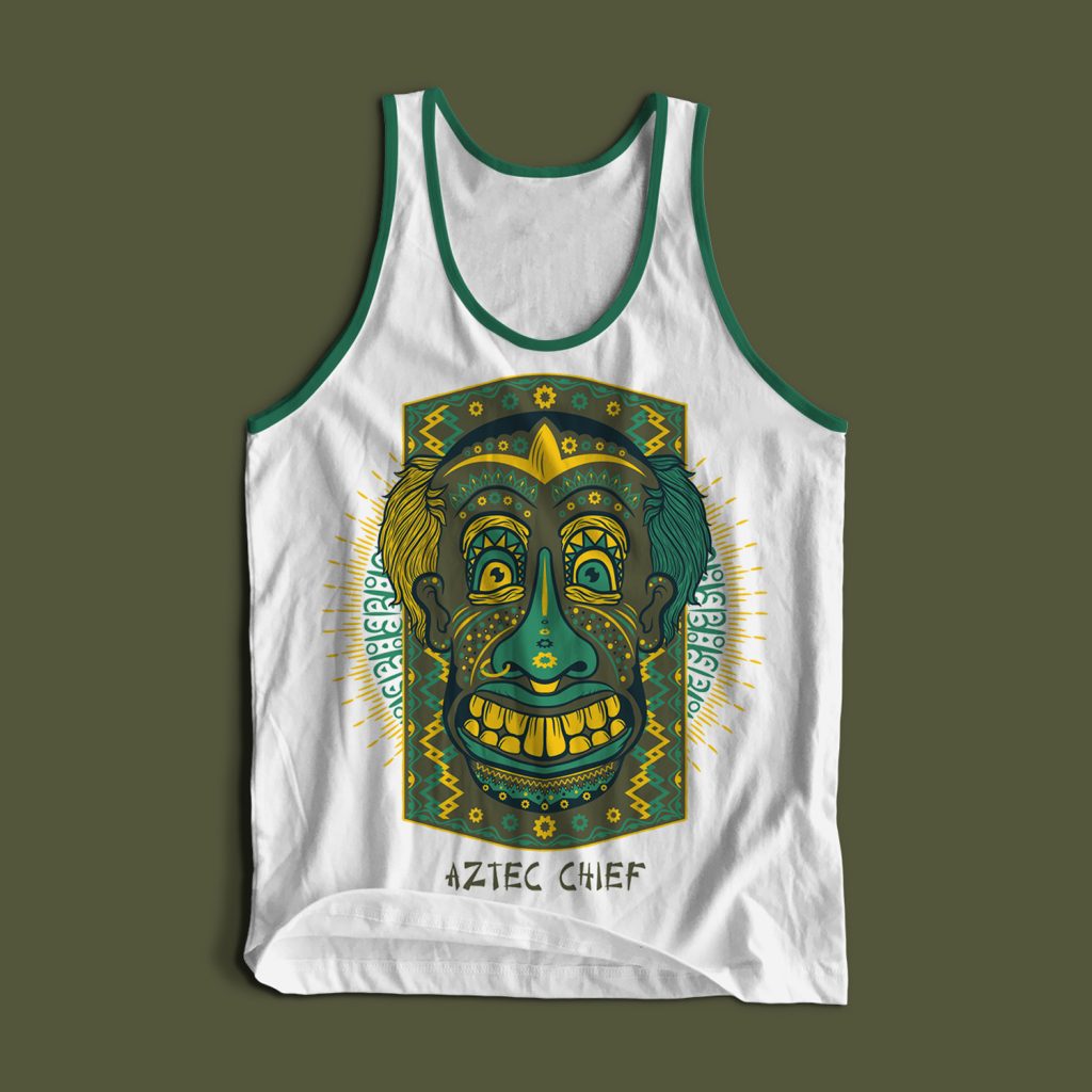 Aztec Chief Tshirt Design tshirt factory