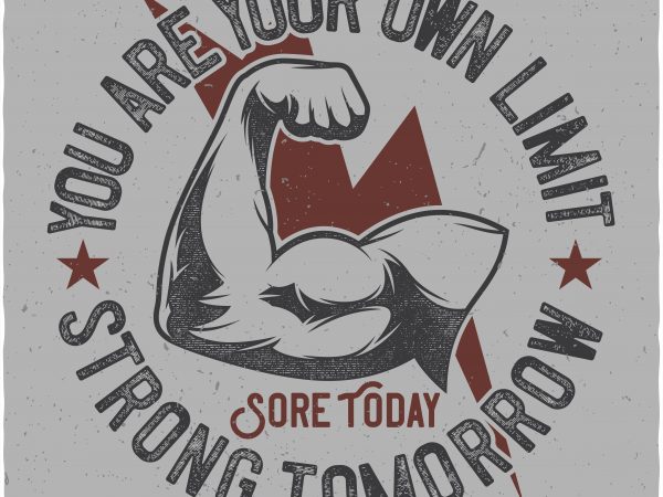 Strong arm t shirt design png