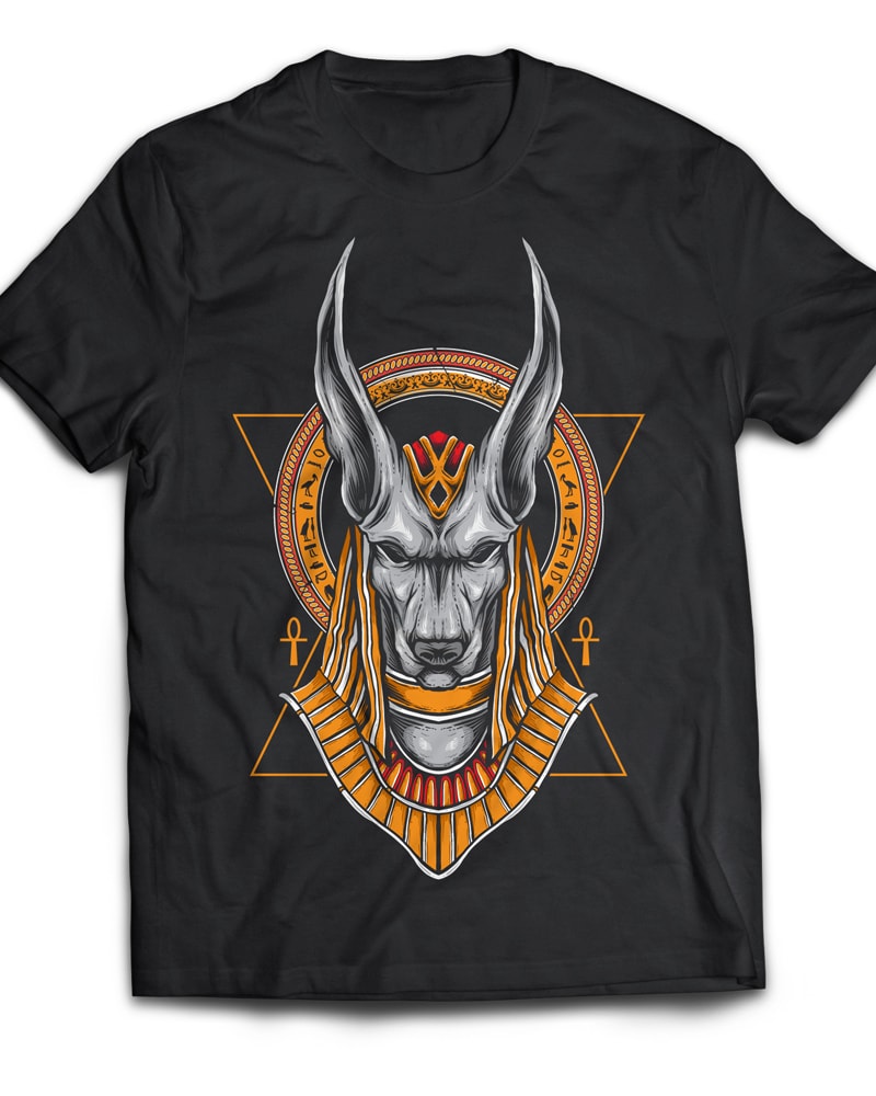 Anubis vector t shirt design
