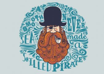 Pirate commercial use t-shirt design