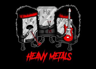 Heavy Metals buy t shirt design for commercial use