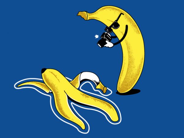 Banana murder vector t-shirt design
