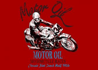 Motor oil Racer shirt design png