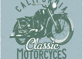 Motorcycle t shirt design for sale
