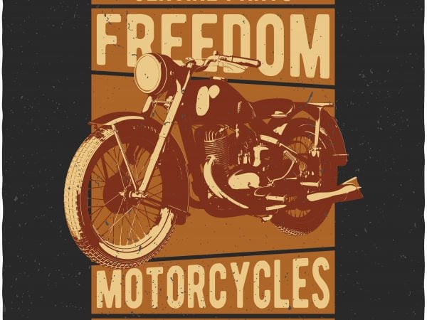 Motorcycle tshirt design vector