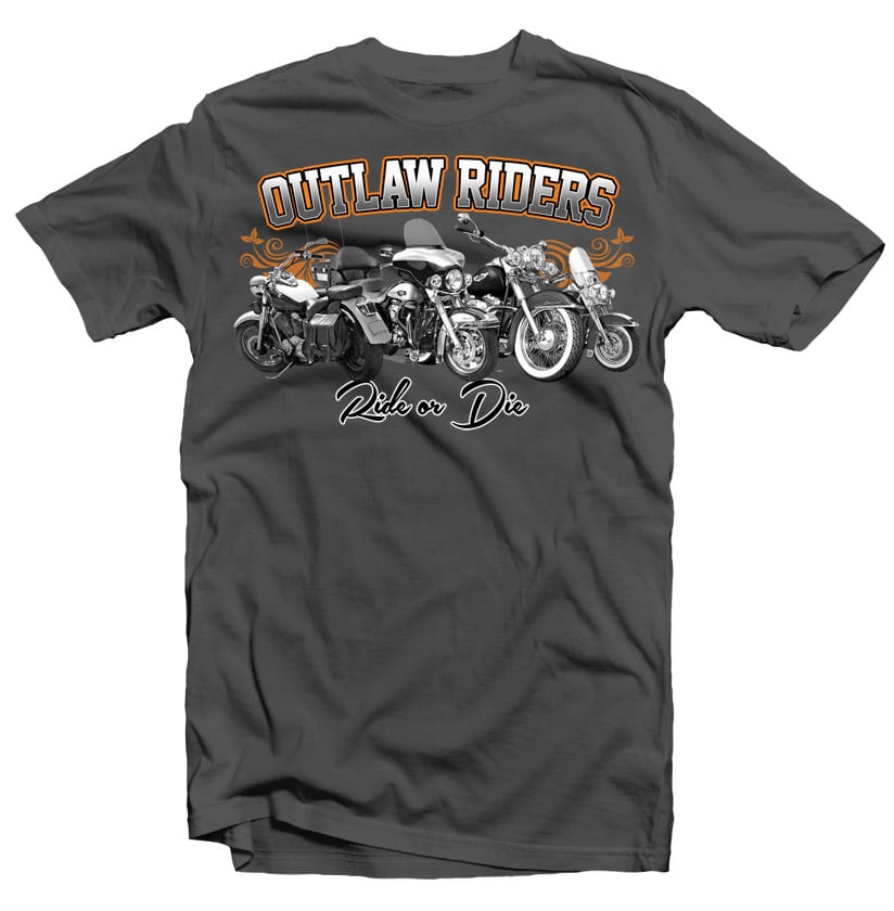 Outlaw Riders t shirt designs for printify